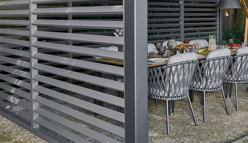 pergola side louvers